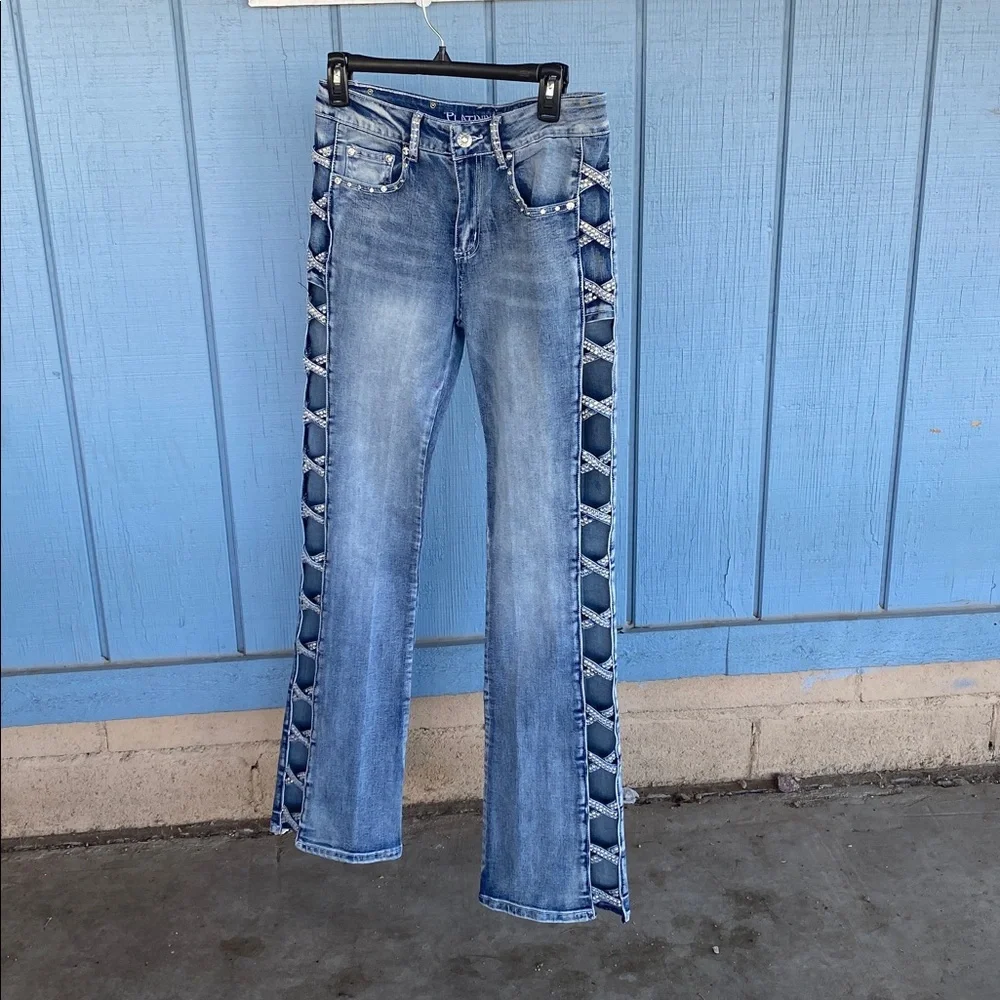 Platinum Plush Jeans - Picture 4 of 12